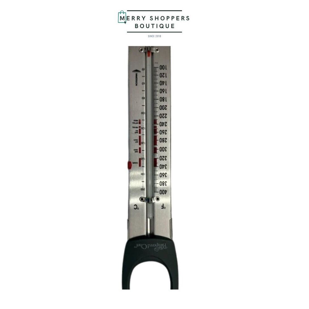 Pampered Chef Silver and Black Thermometer